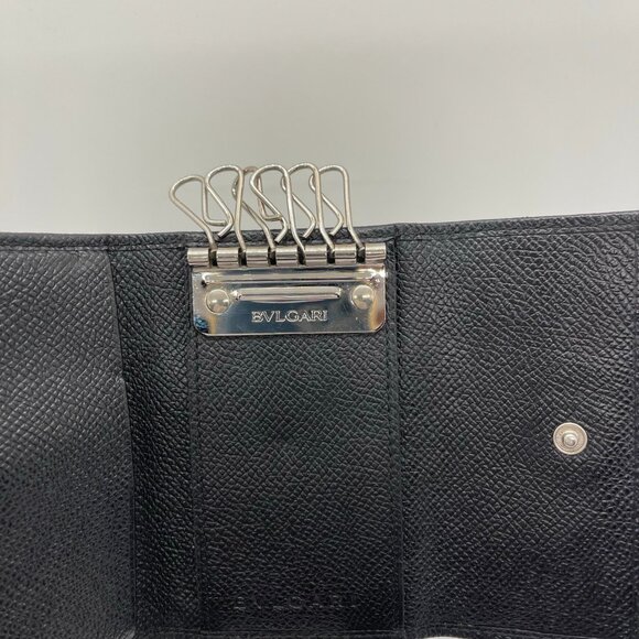 Bvlgari excellent condition authentic Key Case Black ring Made in Italy Bulgari - Picture 2 of 14